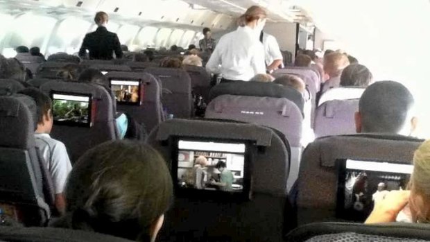 New iPads on Qantas domestic flights.