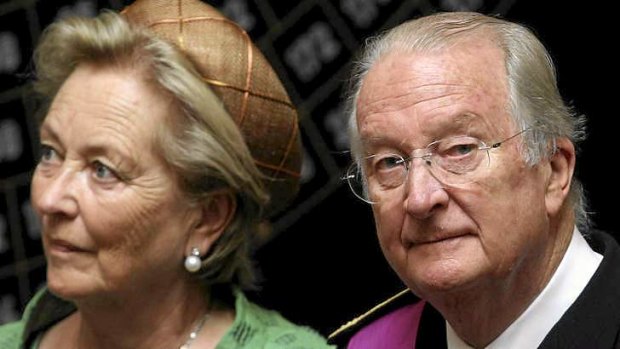 Belgium's former king Albert II, right, and his wife, queen Paola.