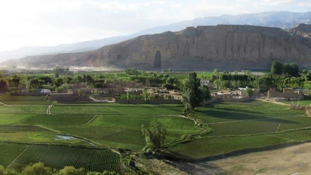 Scene of vandalism: The Bamiyan Valley where a cultural centre will be built.