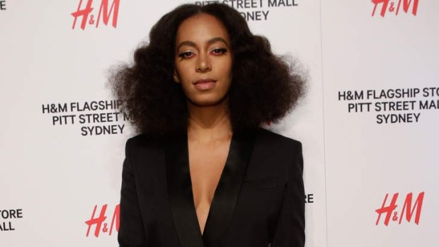 Charm offensive: Solange Knowles at the H&amp;M opening.
