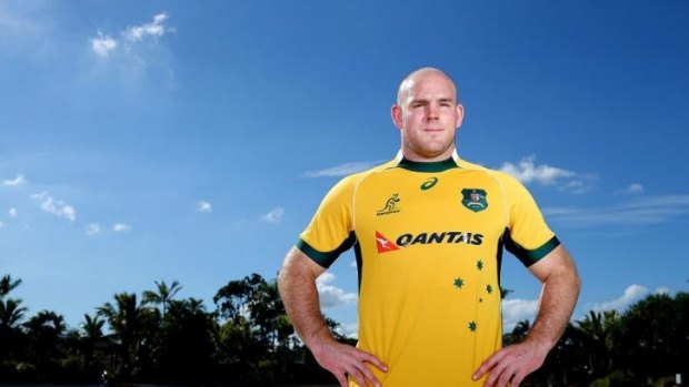 Stephen Moore at the Wallabies camp at Sanctuary Cove.