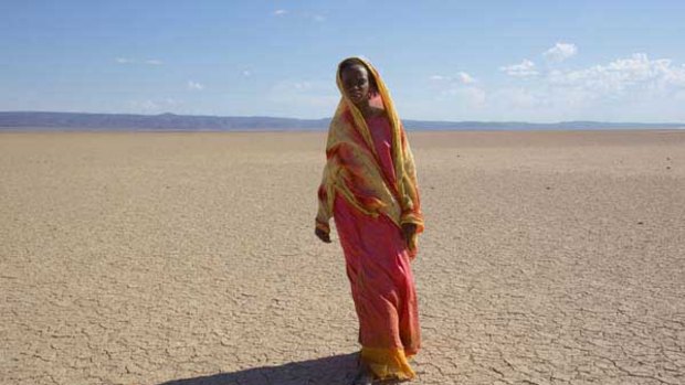 Liya Kebede as the young Waris Dirie in Desert Flower.