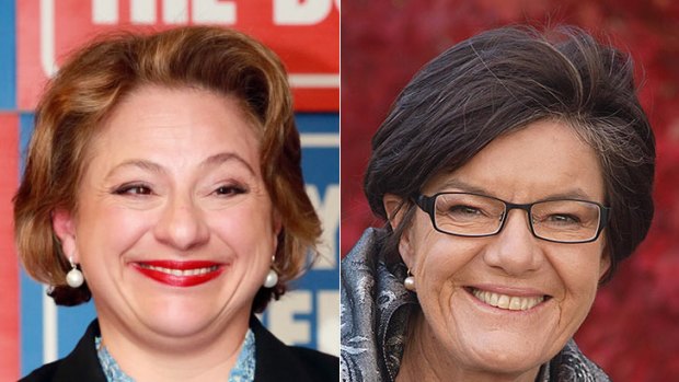 Sophie Mirabella, left, and Cathy McGowan.