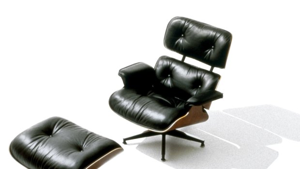The Eames lounge chair and ottoman were designed by Americans Charles and Ray Eames, in 1956. 
