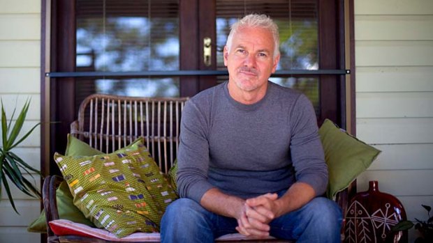 John Saunders at his home in Byron Bay.