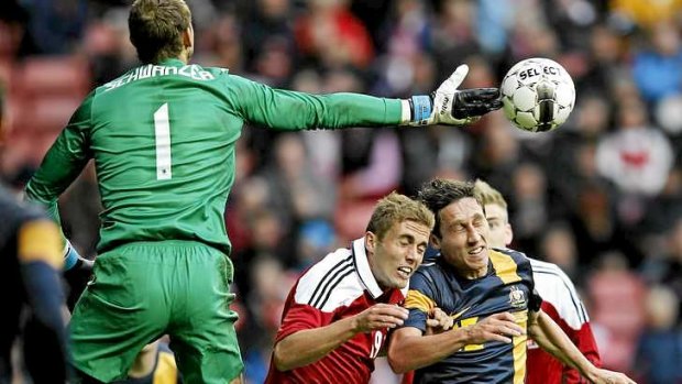 Captaincy material: Socceroos goalkeeper Mark Schwarzer will lead by example.