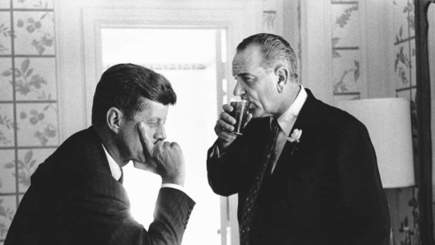 The antics of John Kennedy caused Lyndon Johnson (right) to ''fatefully underestimate'' him.