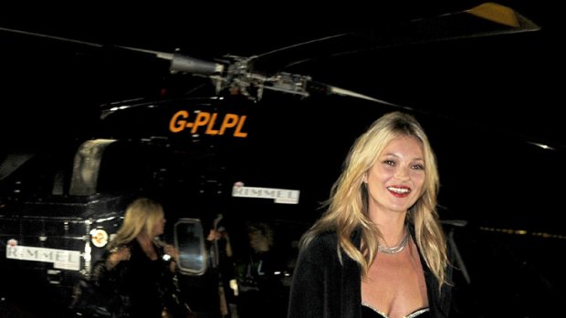 Party perfect ... Kate Moss makes an art form out of simple chic.