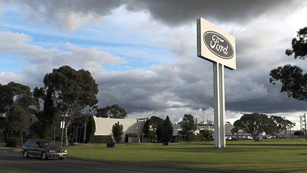 Idling along ... Ford Australia says it will keep its Broadmeadows and Geelong assembly plants operating on half pay.