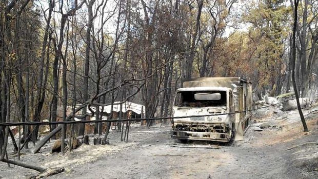 Perth hills in the fire's aftermath.