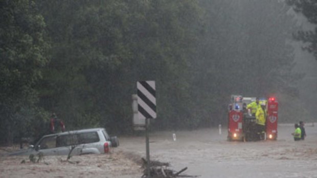 The big wet...flash flooding has devastated some areas of Coffs Harbour, with emergency services struggling to cope.