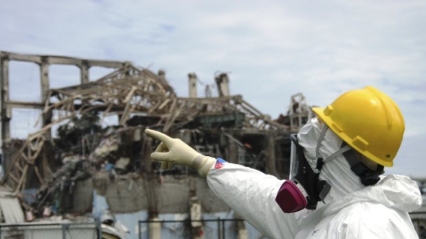 "Disrespecting nature" ... An International Atomic Energy Agency fact-finding team examines Reactor Unit 3 at the Fukushima Daiichi Nuclear Power Plant on May 27, 2011.