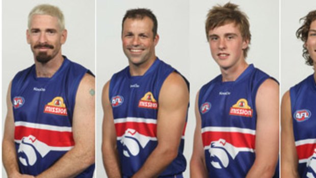From left: Jason Akermanis and Brad Johnson, who are both set to make the team; Jordan Roughead, who may be included, and Will Minson, who may be dropped.