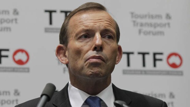 Under pressure: Tony Abbott.