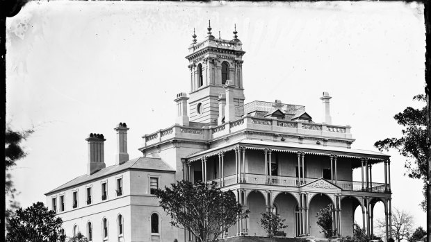 Holtermann built this mansion in North Sydney with a tower that was high enough to capture views across Sydney Harbour. 
