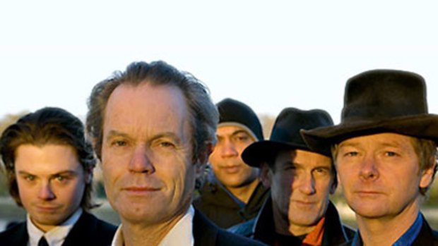 Chris Jagger (second left) and his band Atcha.