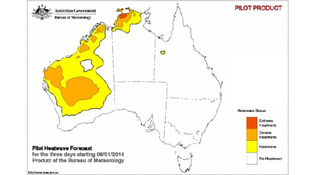 Bureau of Meteorology's new heatwave service.