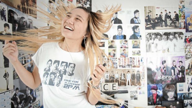 “I do dream about them” … Sydney student Beatrice Phan is a huge fan of Korean pop bands.