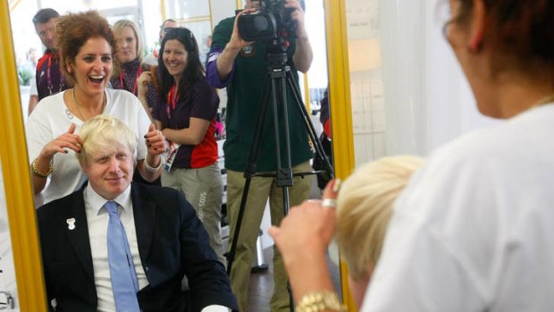 Facilities galore ... athletes can get their hair done in the village, just like Boris Johnson did.