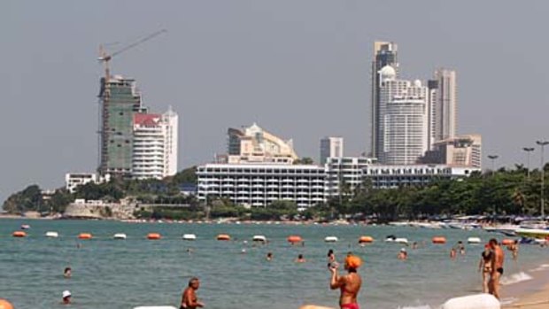 Thailand's famous Pattaya beach is being eaten away at a rate of nearly two metres a year.