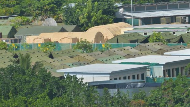 Asylum seeker processing facility in Nauru.