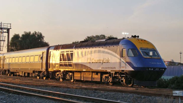 The Countrylink XPT, short for "express passenger train".