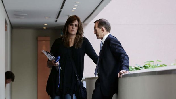 Prime Minister Tony Abbott and his Chief of Staff Peta Credlin. She is probably the second-most talked about person in Canberra.