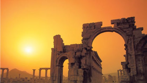 Living history ... the ruins of Palmyra in the central Syrian desert.