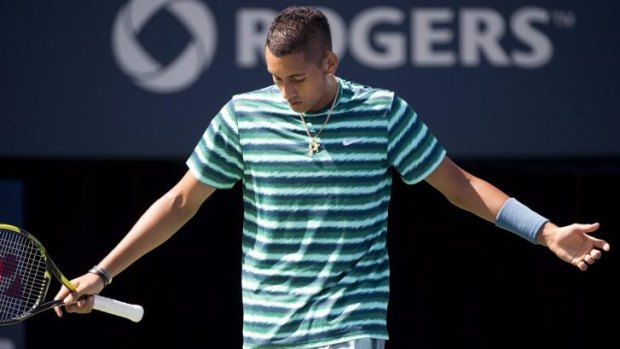 Not his day: Talented young Australian young Nick Kyrgios.
