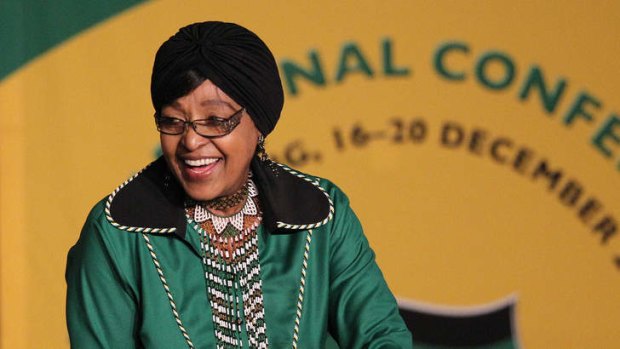 Influential ... Winnie Madikizela-Mandela at the ANC conference on Monday.