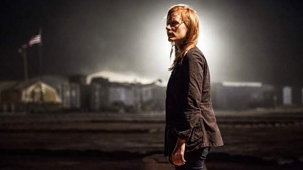 Jessica Chastain in <em>Zero Dark Thirty</em>.