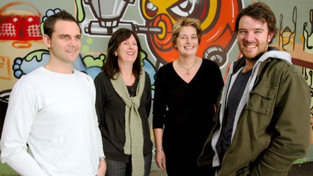 From left, Michael Inglis, Michelle Sharkey, Jenny Majoor and Matt Bugden  are among those working at one of Melbourne's first two crystal methamphetamine (ice) clinics.