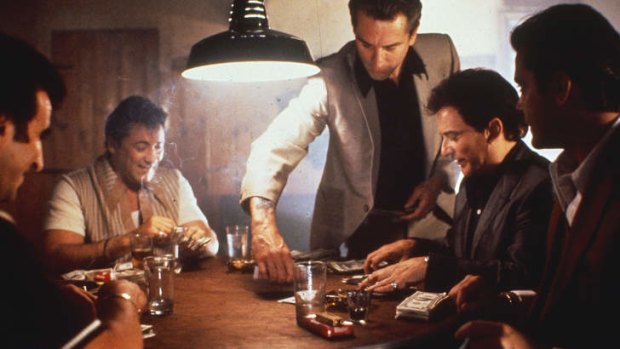 Crimes don't go unpunished in the <i>Goodfellas</i>, starring Robert De Niro (centre) and Joe Pesci (right).