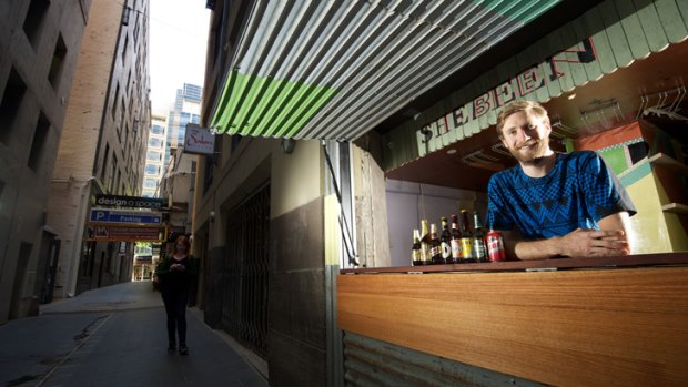 Entrepreneur Simon Griffiths is opening a bar called Shebeen in Manchester Lane in the CBD, with profits going towards  projects in Third World countries.