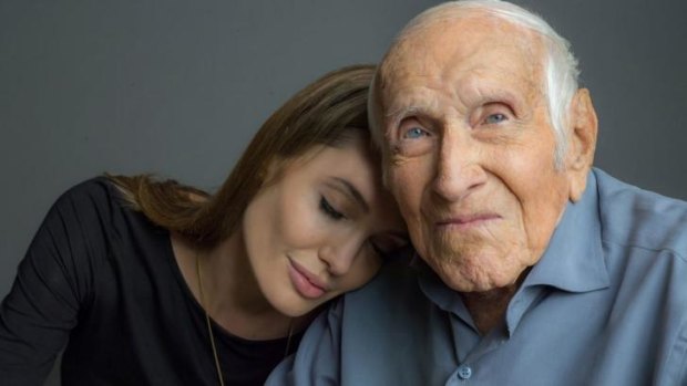 Olympian and former WWII prisoner of war Louis Zamperini became close friends with Angelina Jolie, who is directing <i>Unbroken</i> (the film based on his life) in Australia.