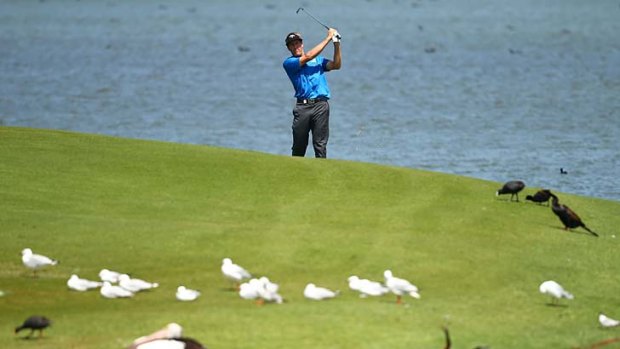 Flying free &#8230; having contemplated quitting golf during the worst form slump of his career, Stuart Appleby is in contention for a second Australian Open crown.
