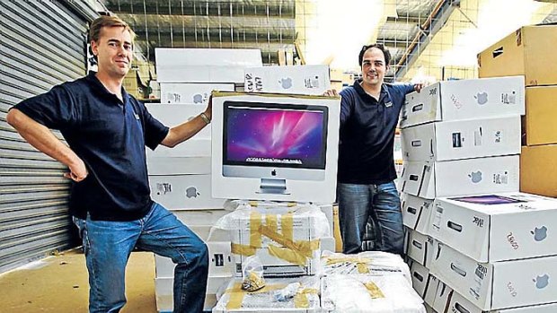 Nathan Kay and David Lynzaat upgrade used Macs, which retain considerable value.