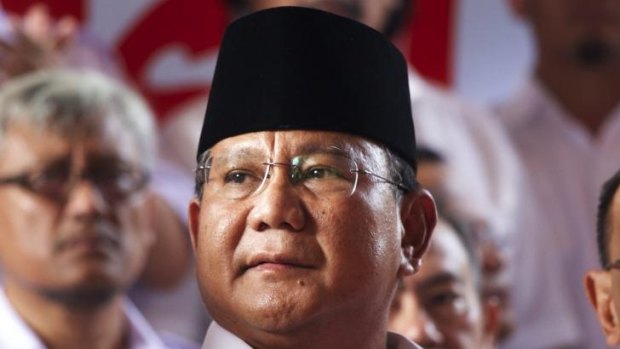 Losing presidential candidate Prabowo Subianto.
