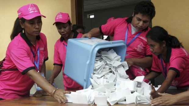 The final result of Saturday's election is yet to be announced by the electoral authority, but CNRT is in the box seat to form a government.