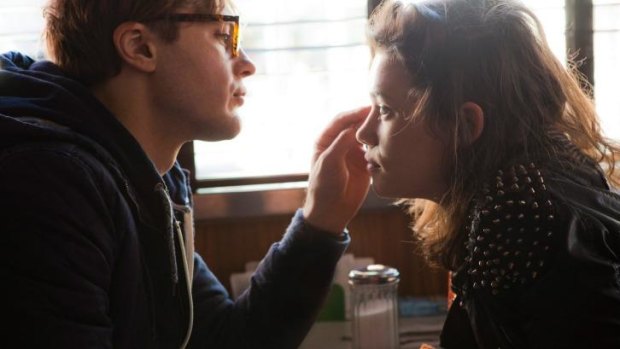 Opposites attract: William Pitt and Astrid Berges-Frisbey hold vastly different views in <i>I Origins</i>.