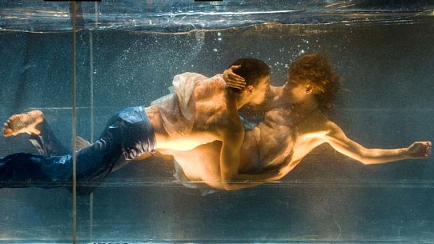 Aquatic lovers: Dancers will perform in a water tank for the 2014 Sydney Festival opera Dido & Aeneas.