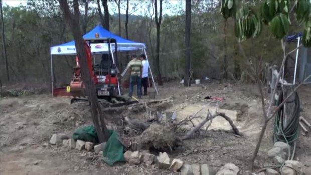 Police search a property at Gin Gin in Queensland for the remains of babies.