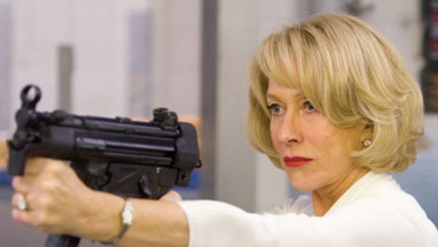 Dressed to kill ... this film is well worth catching if only for the sight of Helen Mirren wielding a semi-automatic weapon while wearing a white evening gown.