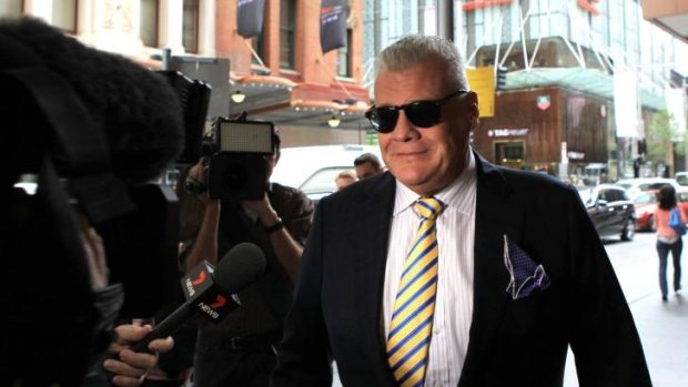 Jim Byrnes arrives for evidence at ICAC on Friday. 