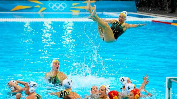 Bronze medal winners ... Australia's women's water polo team.