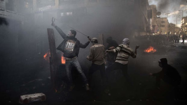 Palestinian demonstrators clashed with Israeli security forces.