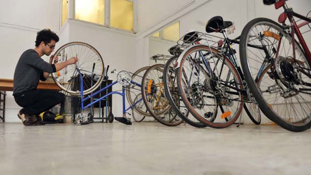 'You get a glimpse of the true Melbourne' ... Matthew Hurst rents out restored vintage bikes with detailed city cycling routes.