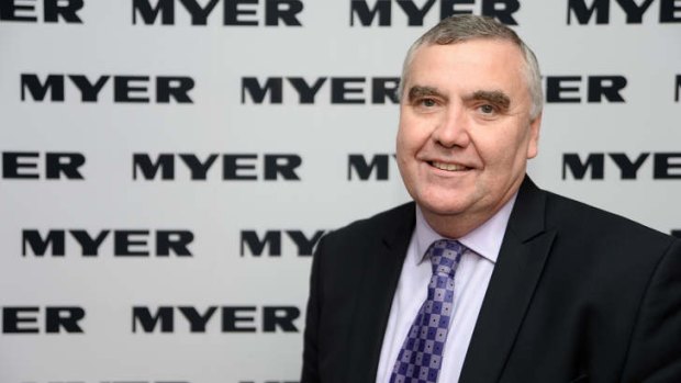 Positive spin: Myer boss Bernie Brookes promises investors will see results in 2015.
