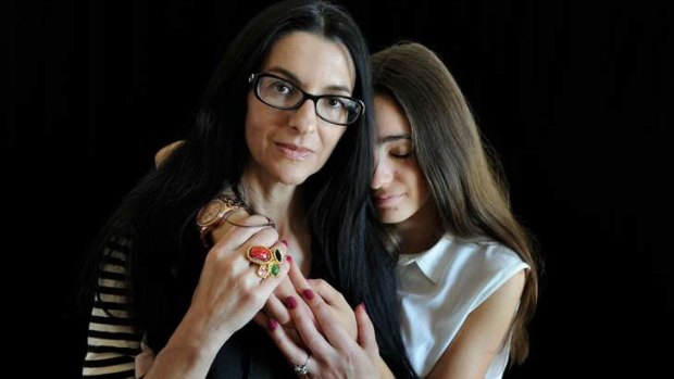 Artist Polixeni Papapetrou with her daughter, Olympia.