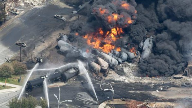 'There was fire everywhere': Many are feared dead after an oil train derailed at Lac-Megantic, Quebec